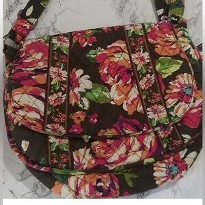 VERA BRADLEY SHOULDER FLORAL BAG